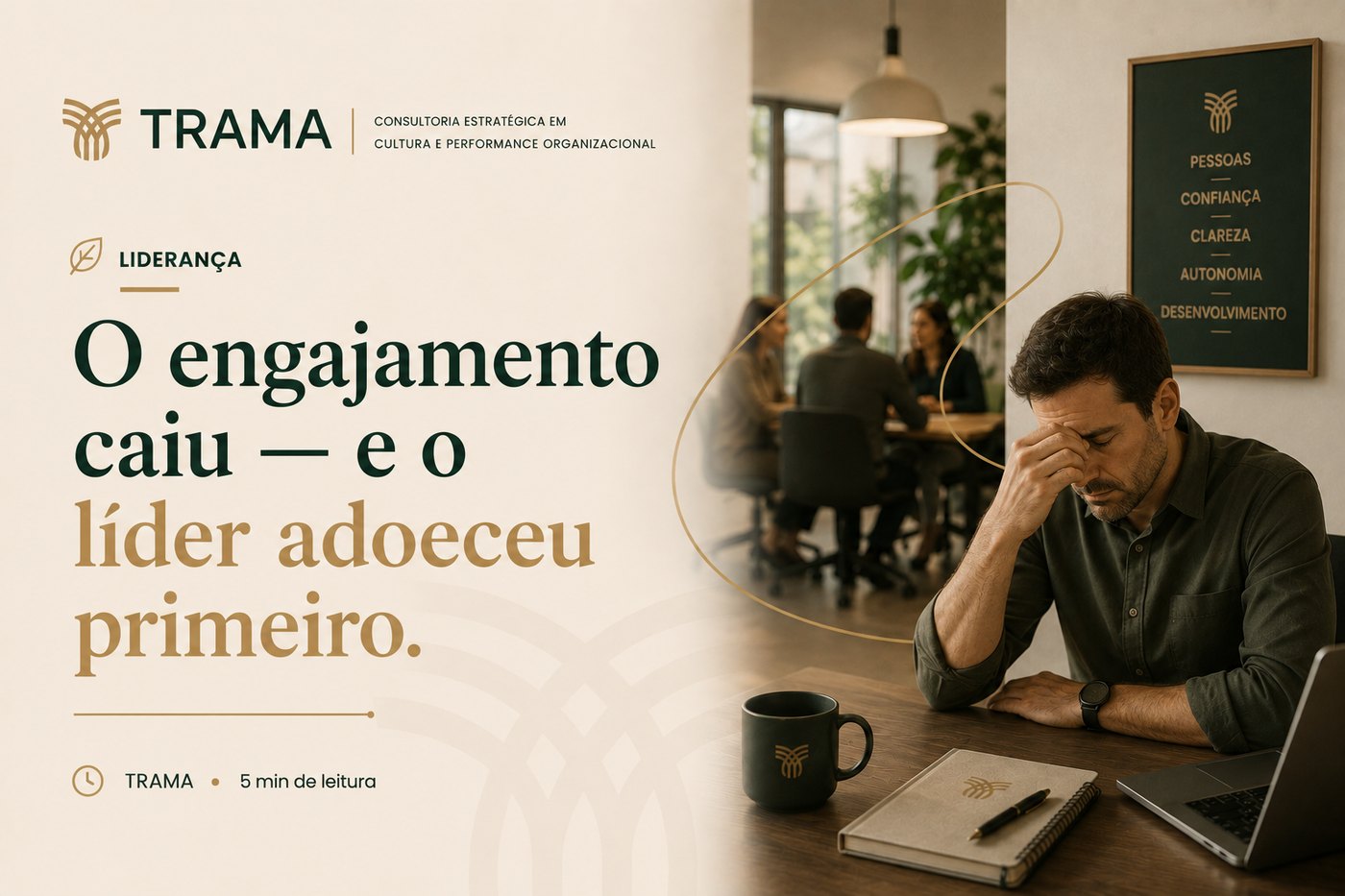O engajamento caiu &mdash; e o l&iacute;der adoeceu primeiro